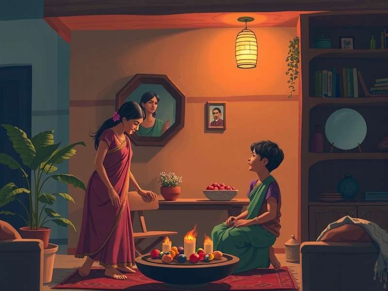 My Town Home Odyssey Indian Family Scene